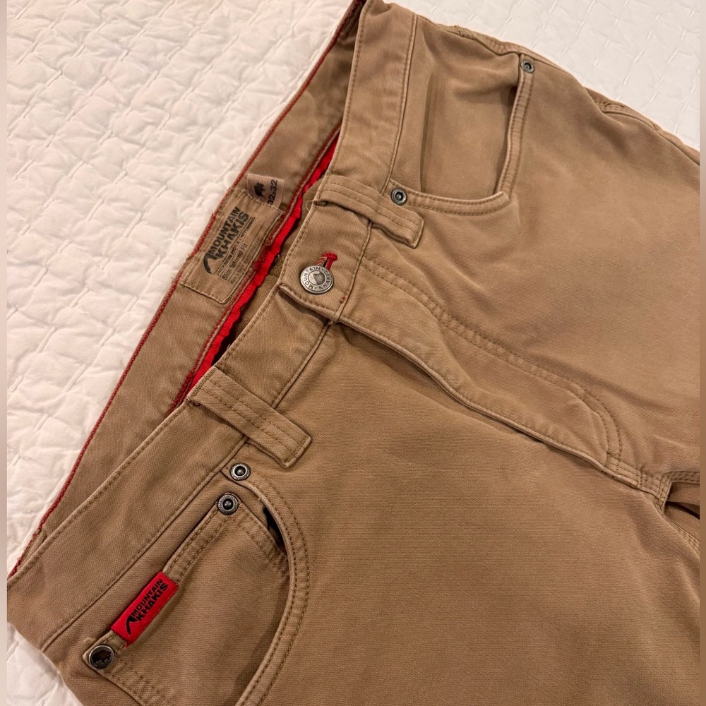 Mountain Khakis Tan Slim Fit Pants 32x32